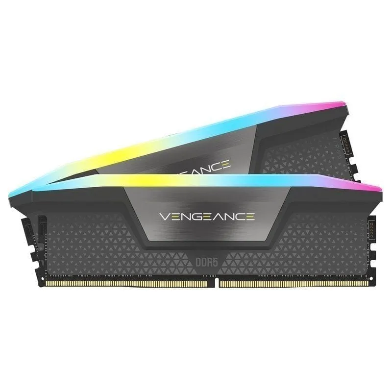 Corsair Vengeance RGB DDR5 6000 MHz 32 GB 2x16 GB CL36 AMD ottimizzata Nero - immagine 1