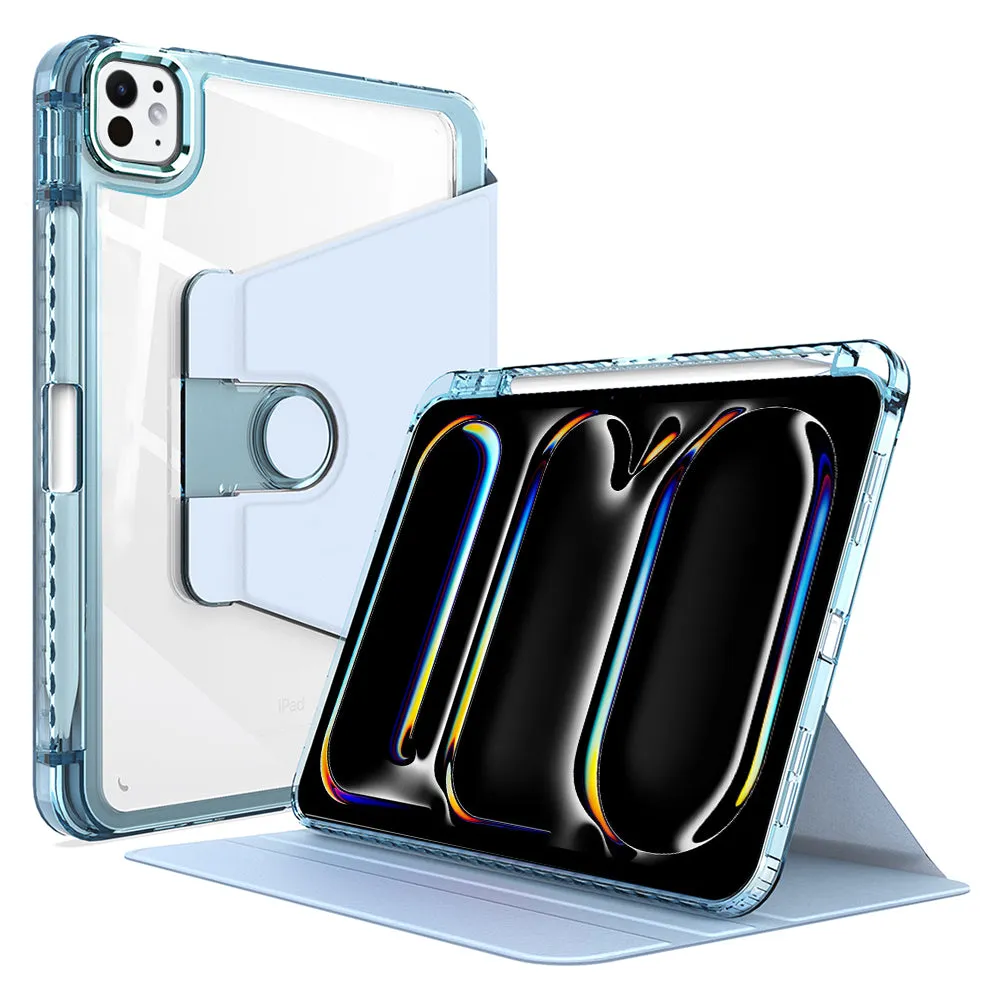 Custodia per Apple iPad Pro 11 (2024), Techsuit, Crystal Vision, Blu - immagine 1