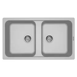 Lavello 2 vasche (86x50cm) LIFE 450 Nuvola Opaco LM245079 - immagine 1