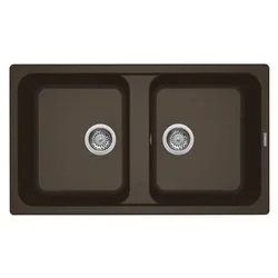 Lavello 2 vasche (86x50cm) LIFE 450 Espresso Opaco LG245078 - immagine 1