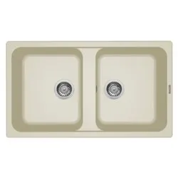 Lavello 2 vasche (86x50cm) LIFE 450 Bianco antico Opaco LG245062 - immagine 1