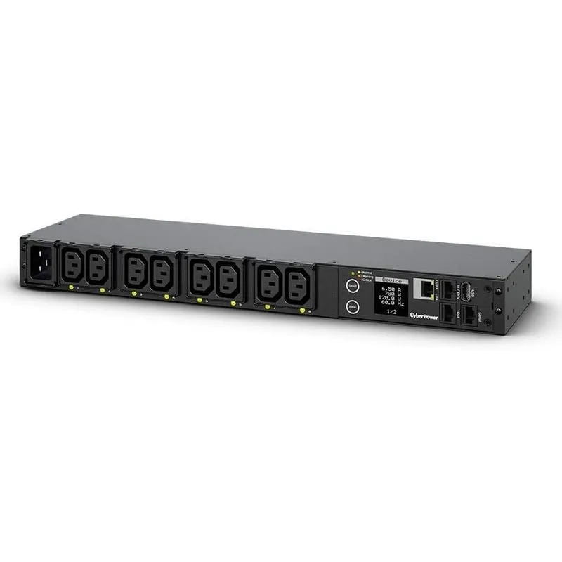 CyberPower PDU41005 unità di distribuzione dell'energia (PDU) 8 presa(e) AC 1U Nero - immagine 1