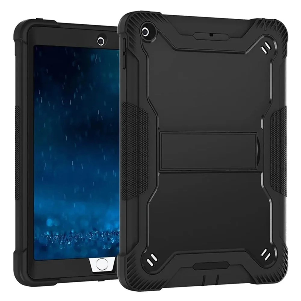 Custodia per Apple iPad 9.7 (2018) / 9.7 (2017), Techsuit, Rugged TabShell, Nera - immagine 1