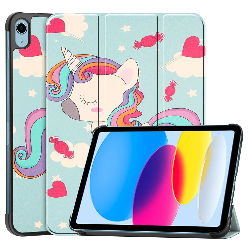 Custodia per Apple iPad (2025) / (2022), Techsuit, FoldPro Unicorn, Multicolore - immagine 1