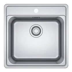 Lavello 1 vasca (51x51cm) Bcx 610 51 BELL Inox Spazzolato 101 0693 351 - immagine 1