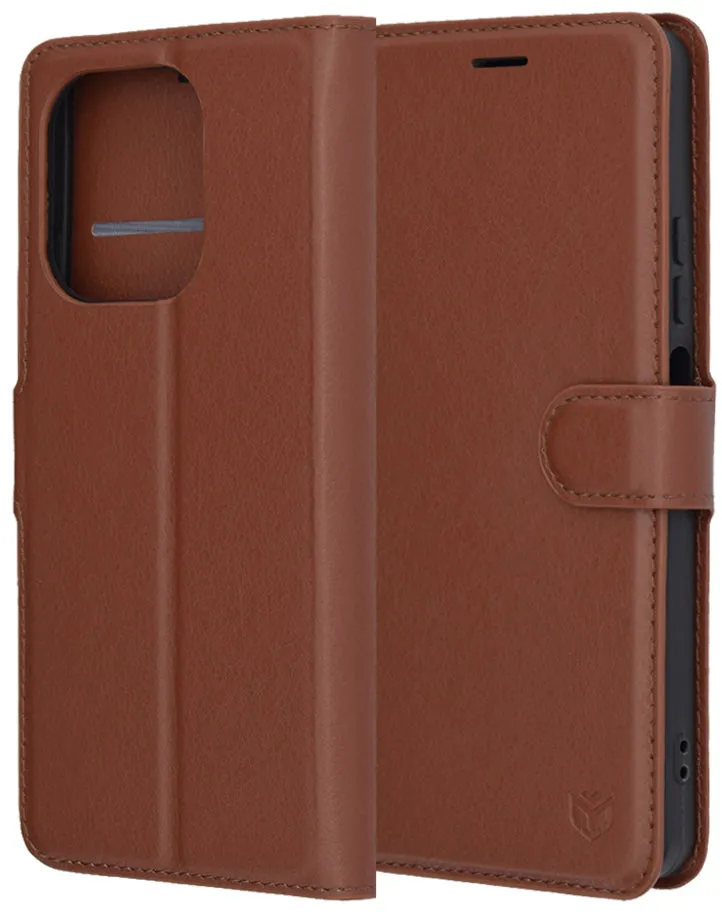 Custodia per Oppo A5 Pro 4G / A5 Pro, Techsuit, Leather Folio, Marrone - immagine 1