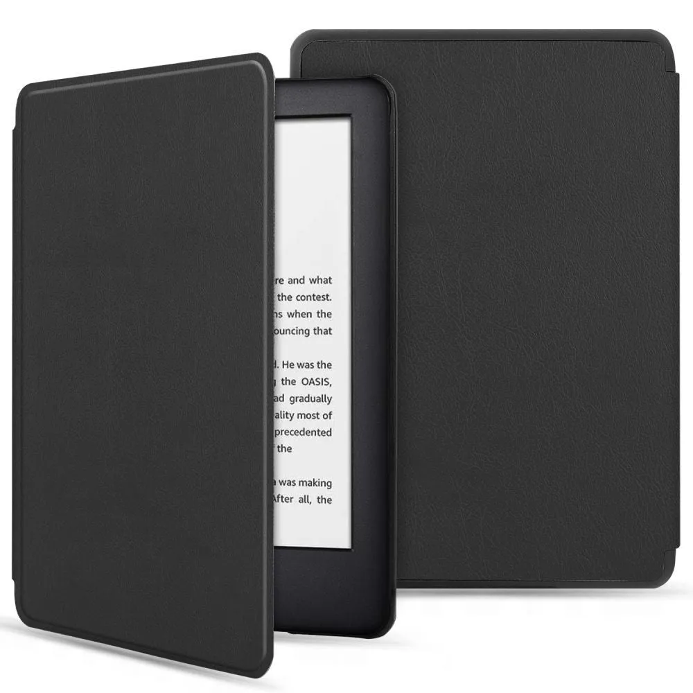 Custodia per Amazon Kindle Paperwhite 5 pollici, Techsuit, SmartCover, Nera - immagine 1