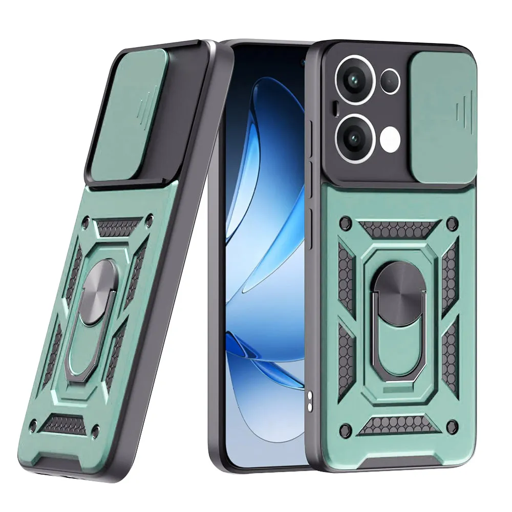 Custodia per Oppo Reno13, Techsuit, CamShield, Verde - immagine 1