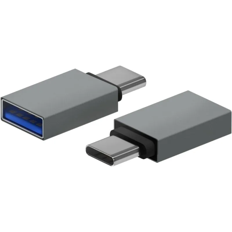 AISENS A108-0718 adattatore per inversione del genere dei cavi USB-C USB-A Grigio - immagine 1