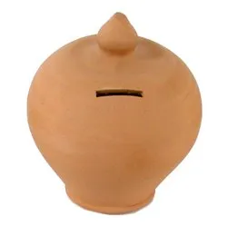 Salvadanaio Terracotta (15x20cm) tondo Terracotta 002 - immagine 1