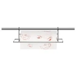 Porta rotolo barra sottopensile (33x19x12cm) MONTI Cromo 900054 - immagine 1