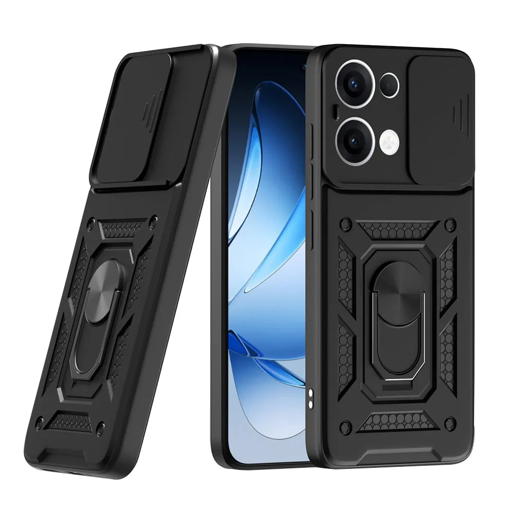 Custodia per Oppo Reno13, Techsuit, CamShield, Nera - immagine 1
