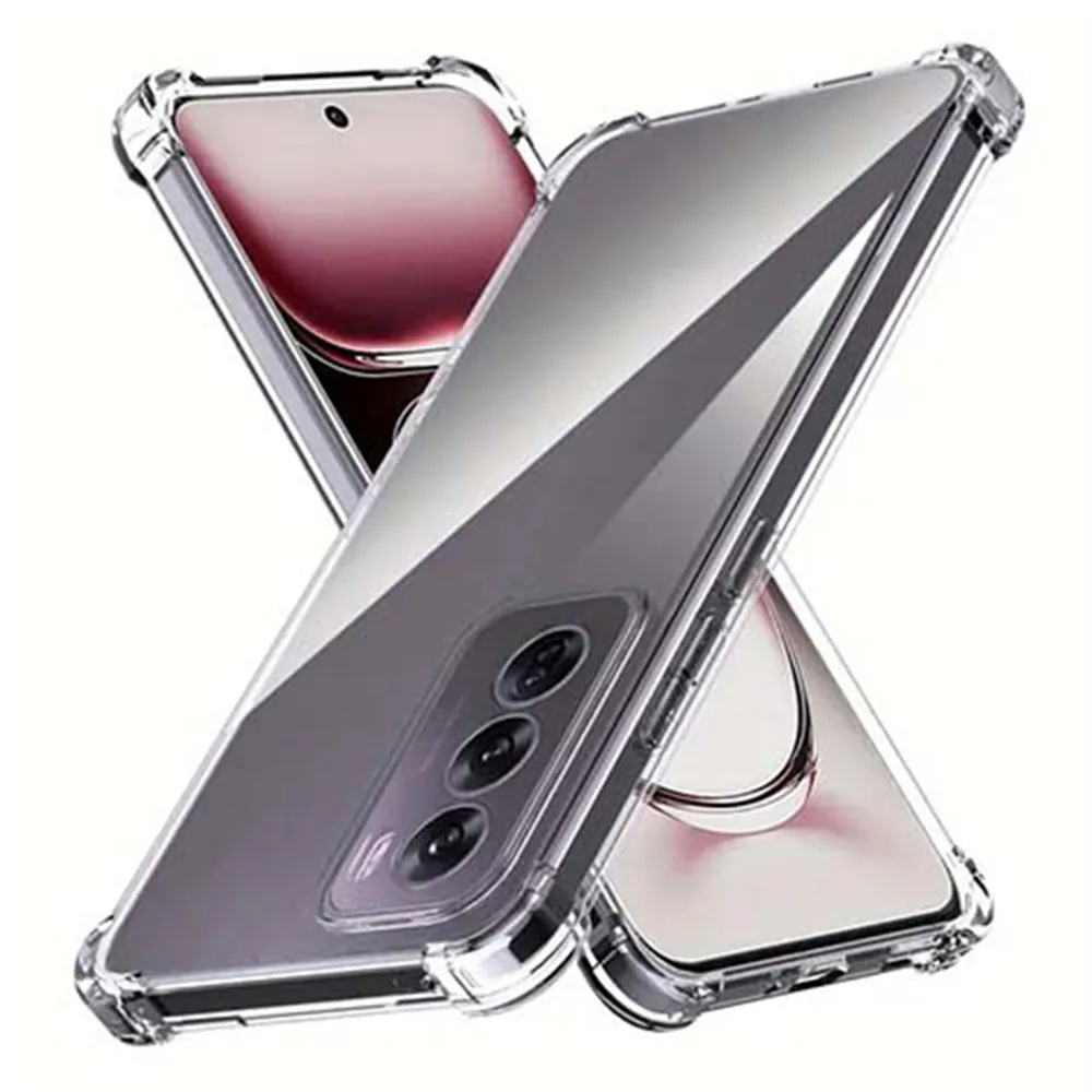 Custodia per Oppo Reno12 Pro, Techsuit, Shockproof Clear, Trasparente - immagine 1