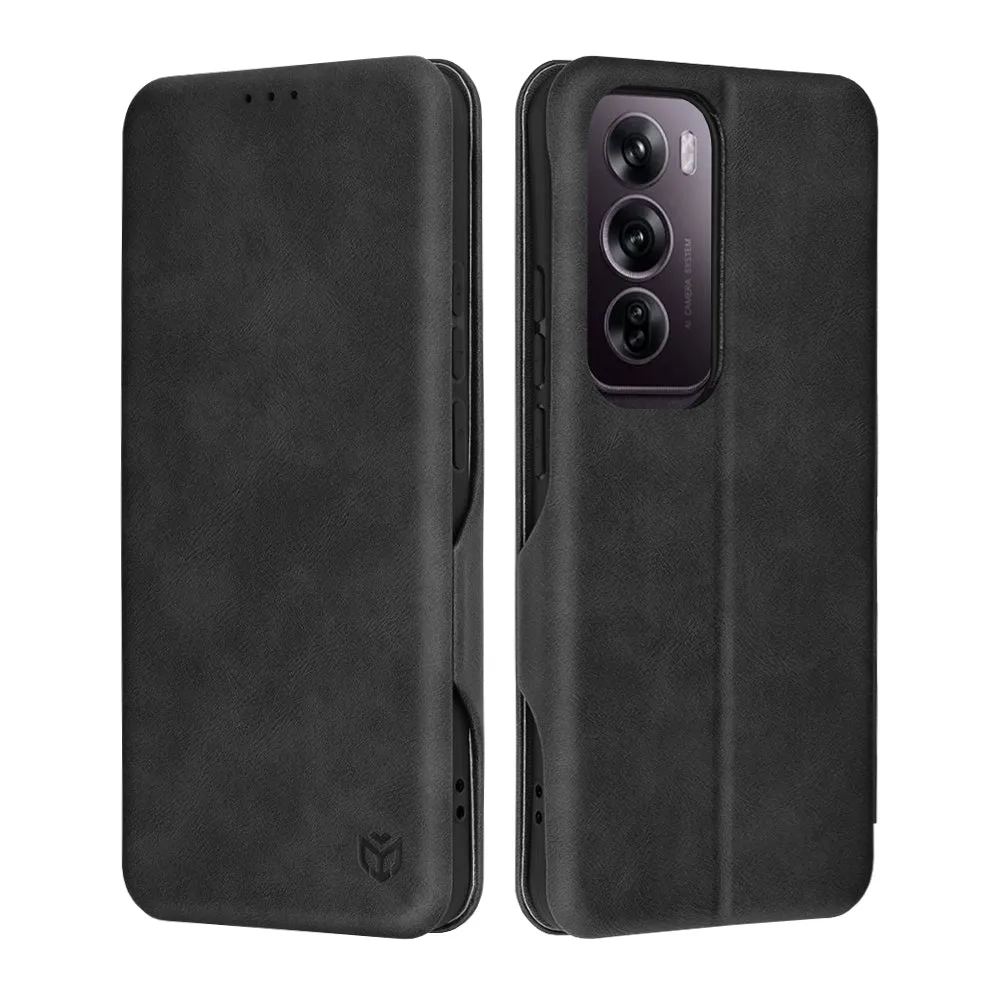 Custodia per Oppo Reno12 Pro, Techsuit, Safe Wallet Plus, Nera - immagine 1
