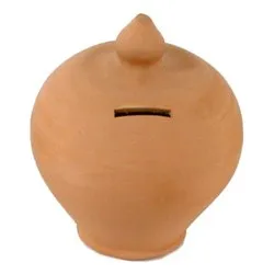 Salvadanaio Terracotta (16x23cm) tondo Terracotta 003 - immagine 1