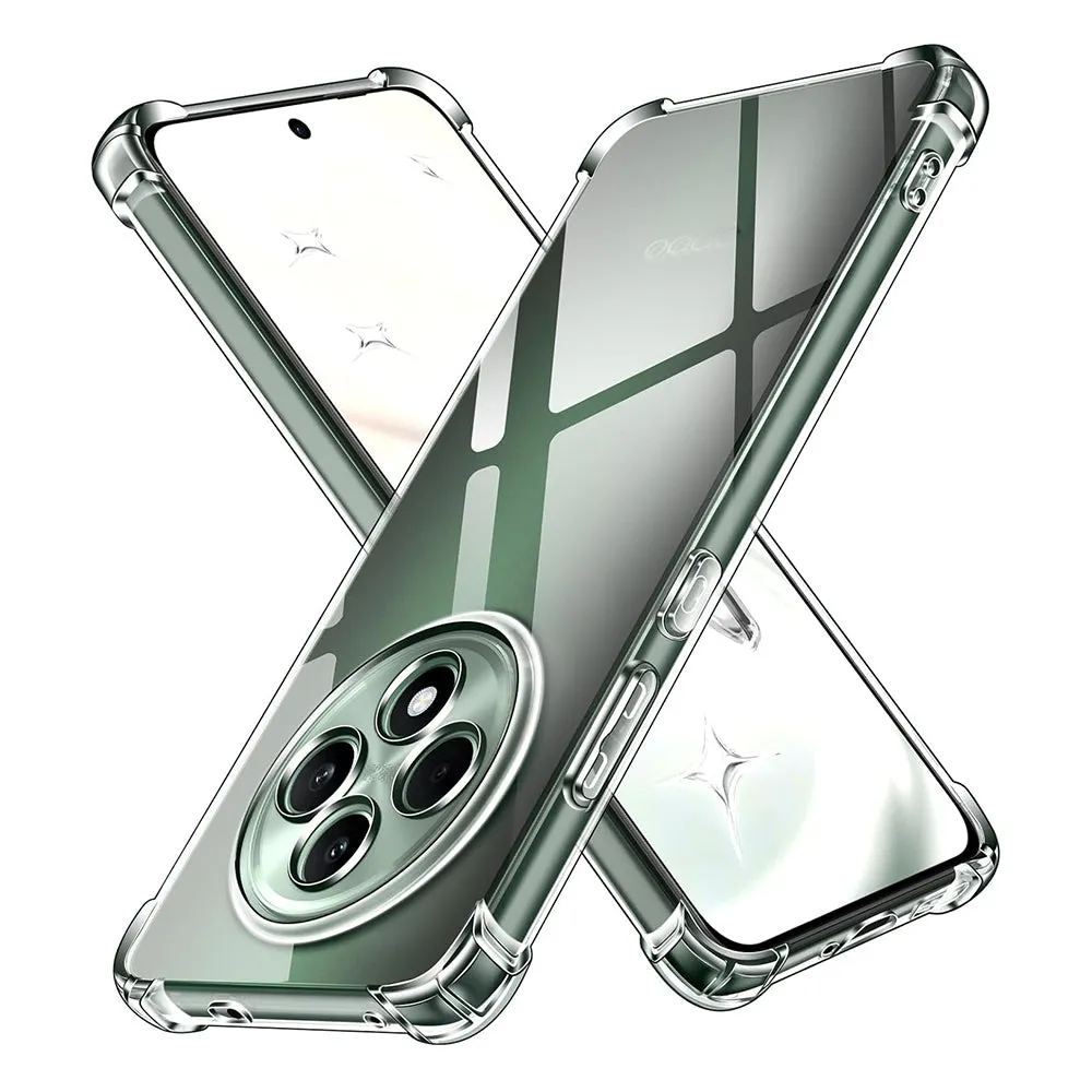 Custodia per Oppo Reno12 FS 5G / Reno12 FS 4G / Reno12 F 4G / Reno12 F, Techsuit, Shockproof Clear, Trasparente - immagine 1