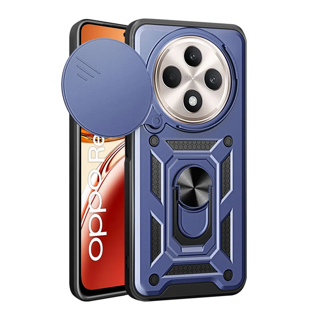 Custodia per Oppo Reno12 FS 5G / Reno12 FS 4G / Reno12 F 4G / Reno12 F, Techsuit, CamShield, Blu - immagine 1