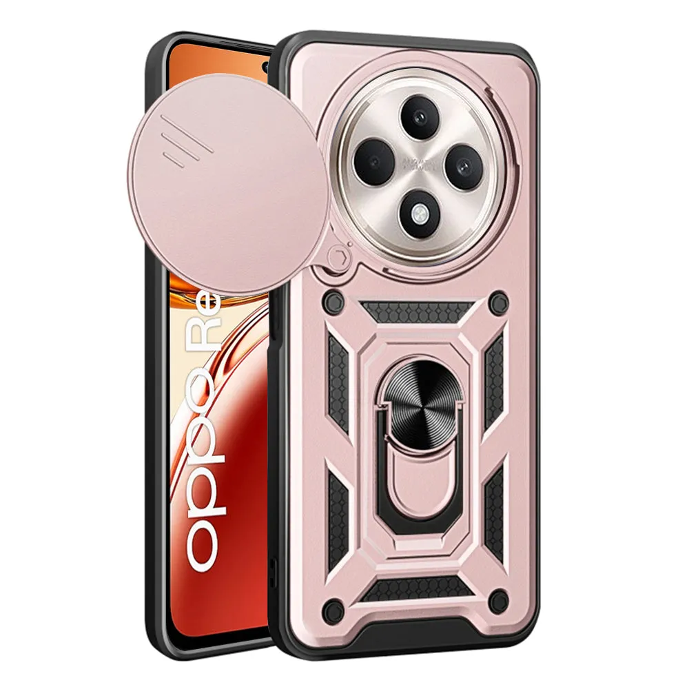 Custodia per Oppo Reno12 FS 5G / Reno12 FS 4G / Reno12 F 4G / Reno12 F, Techsuit, CamShield, Rosa - immagine 1