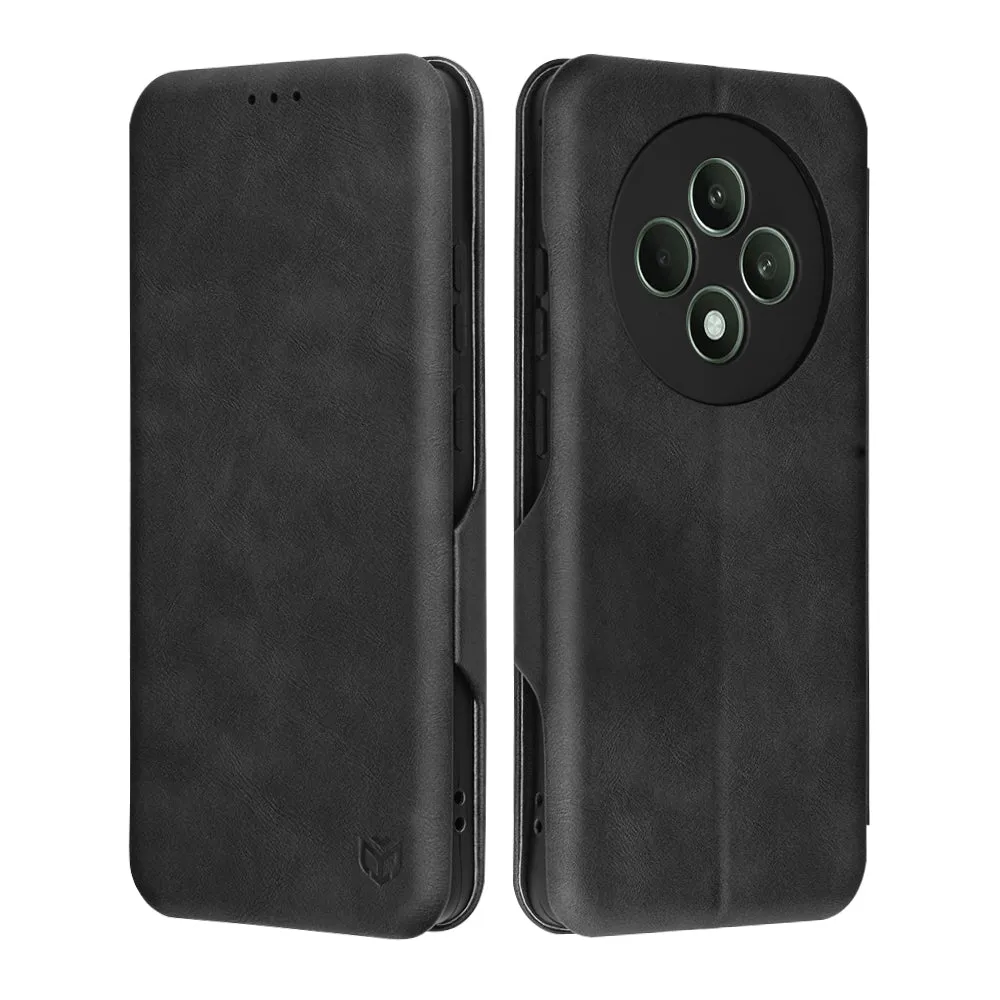 Custodia per Oppo Reno12 FS 5G / Reno12 FS 4G / Reno12 F 4G / Reno12 F, Techsuit, Safe Wallet Plus, Nera - immagine 1
