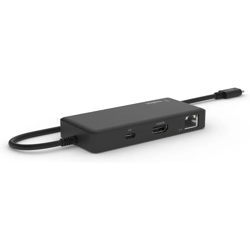 Adattatore USB-C multiporta CONNECT 5-in-1 Belkin per Chromebook HDMI/Gigabit USB-C PD 86W - immagine 1