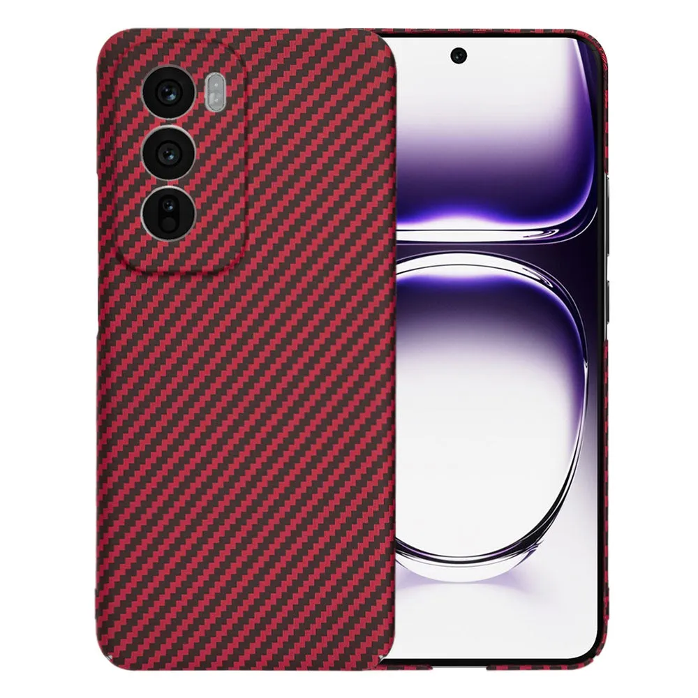 Custodia per Oppo Reno12, Techsuit, Carbonite FiberShell, Rossa - immagine 1