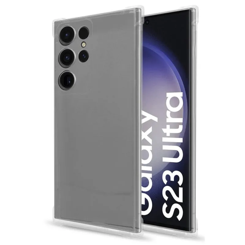 Custodia Antishock Trasparente PcCom Essential per Samsung Galaxy S23 Ultra - immagine 1