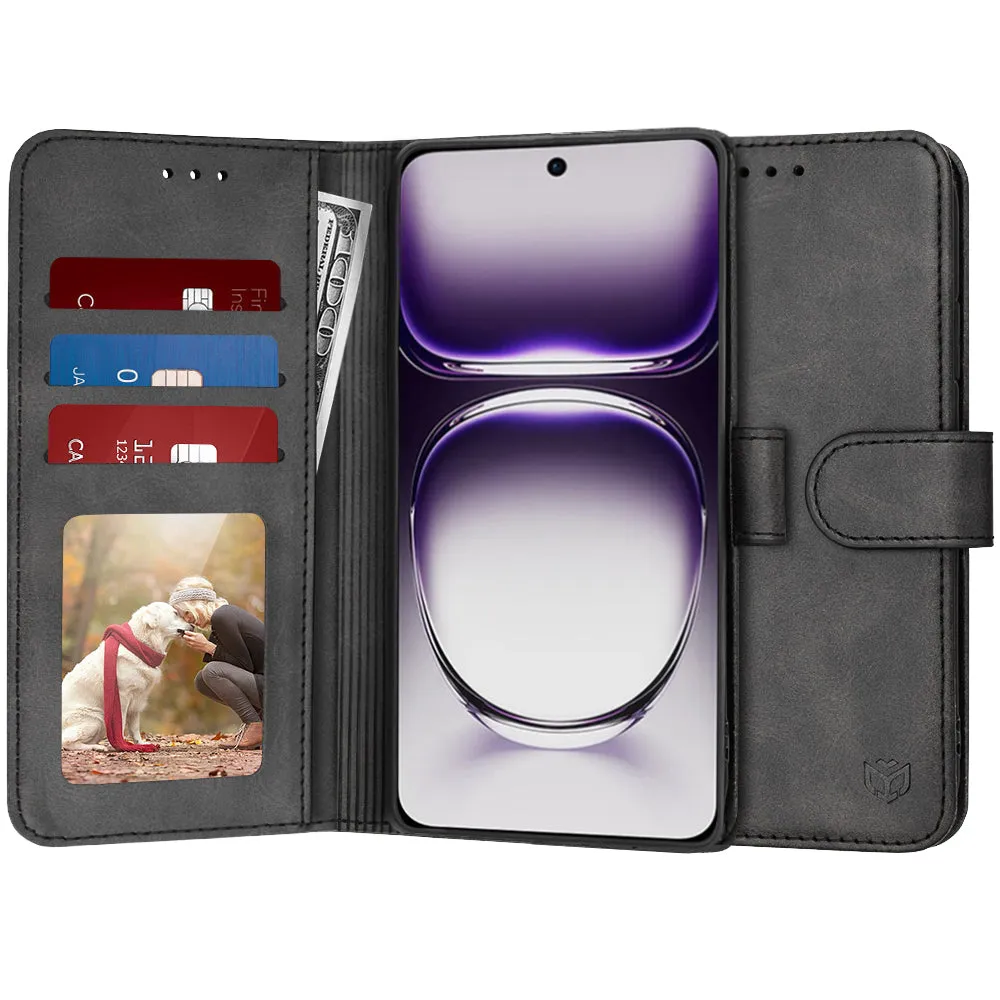 Custodia per Oppo Reno12, Techsuit, Diary Book, Nera - immagine 1