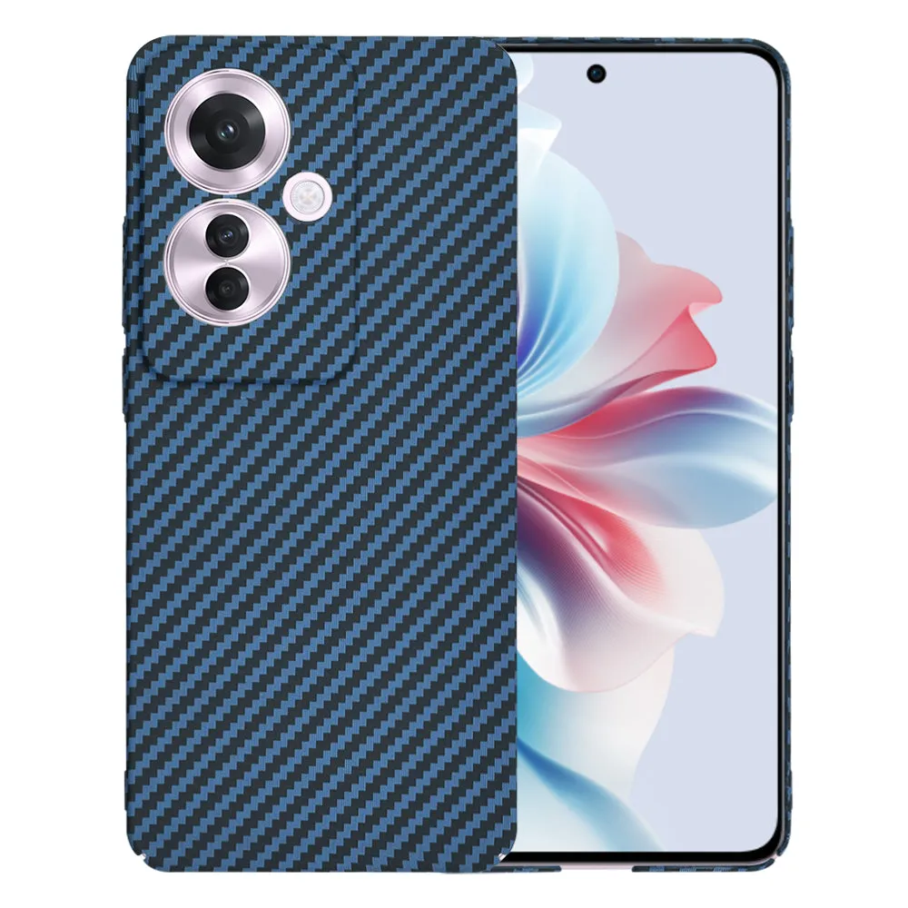 Custodia per Oppo Reno11 F, Techsuit, Carbonite FiberShell, Turchese - immagine 1