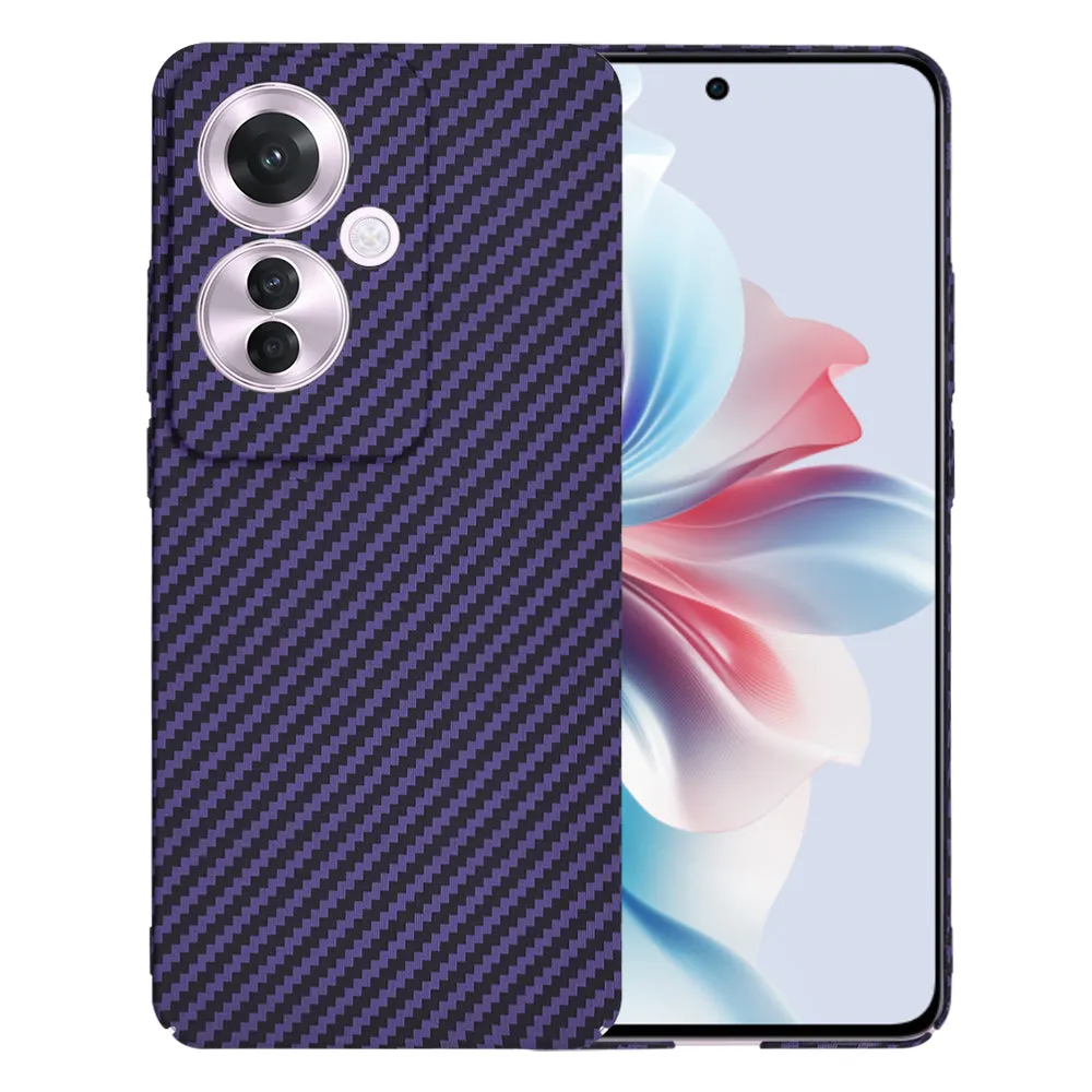 Custodia per Oppo Reno11 F, Techsuit, Carbonite FiberShell, Viola - immagine 1