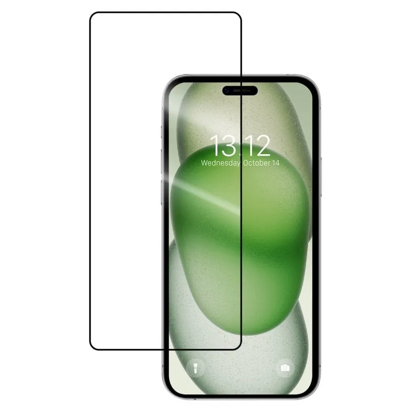 Pellicola protettiva in vetro temperato 3D PcCom Essential per iPhone 15 Pro Max - immagine 1
