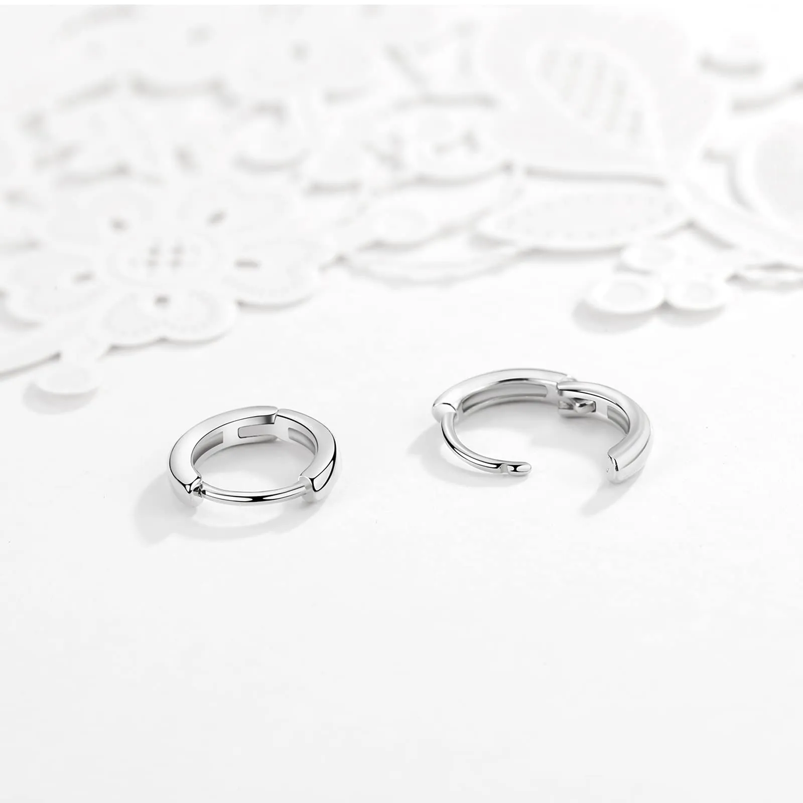 3 Paia Orecchini Cerchio Argento 925 per Donna, Orecchini Cerchio Piccoli Set Orecchini Donna Argento Orecchini Bambina Anallergici 6mm, 8mm, 10mm - immagine 6