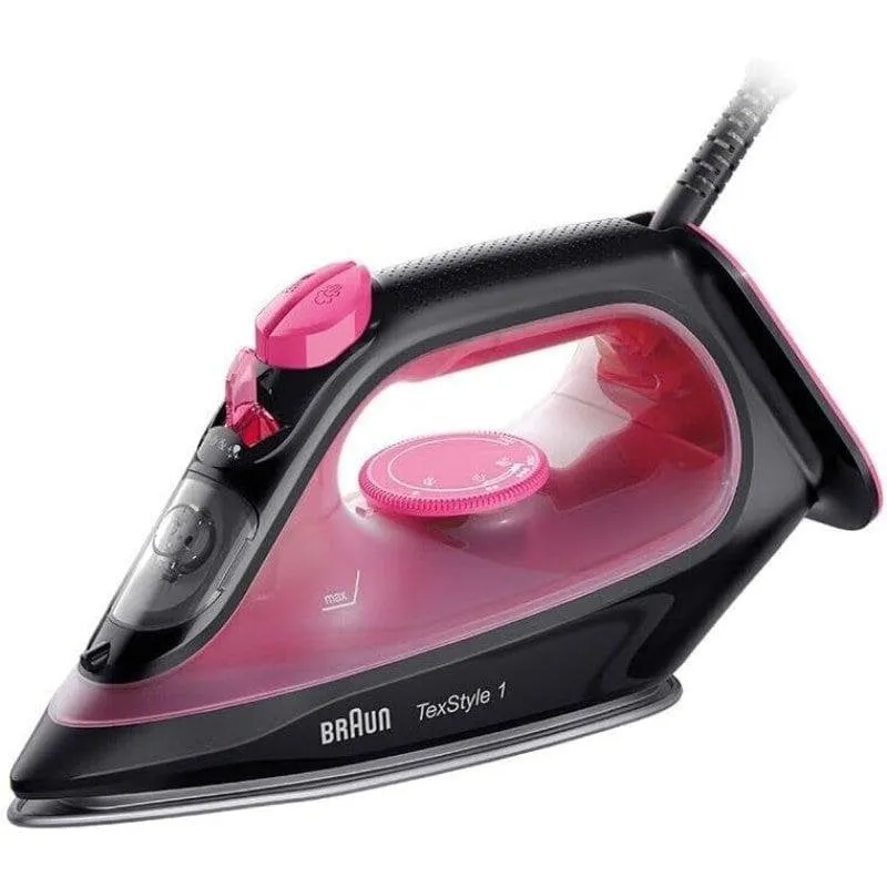 Ferro da stiro Braun TexStyle 1 SI1070PU 2000W SuperCeramic Nero Viola - immagine 1