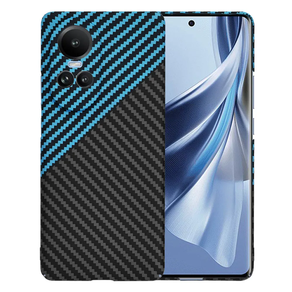 Custodia per Oppo Reno10 / Reno10 Pro, Techsuit, Carbonite FiberShell, Nero Bleu - immagine 1