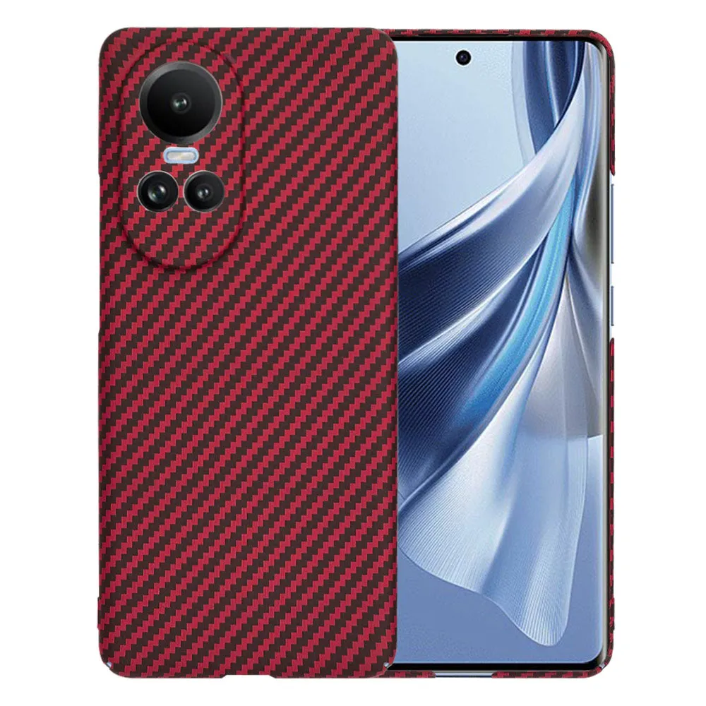Custodia per Oppo Reno10 / Reno10 Pro, Techsuit, Carbonite FiberShell, Rossa - immagine 1