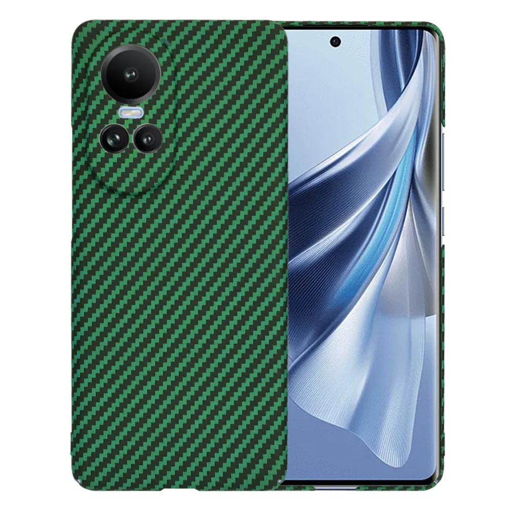 Custodia per Oppo Reno10 / Reno10 Pro, Techsuit, Carbonite FiberShell, Verde - immagine 1