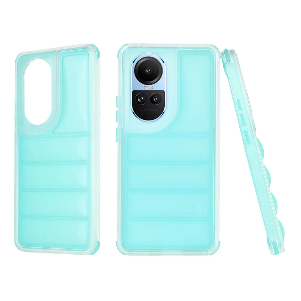 Custodia per Oppo Reno10 / Reno10 Pro, Techsuit, Wave Shield, Turchese - immagine 1