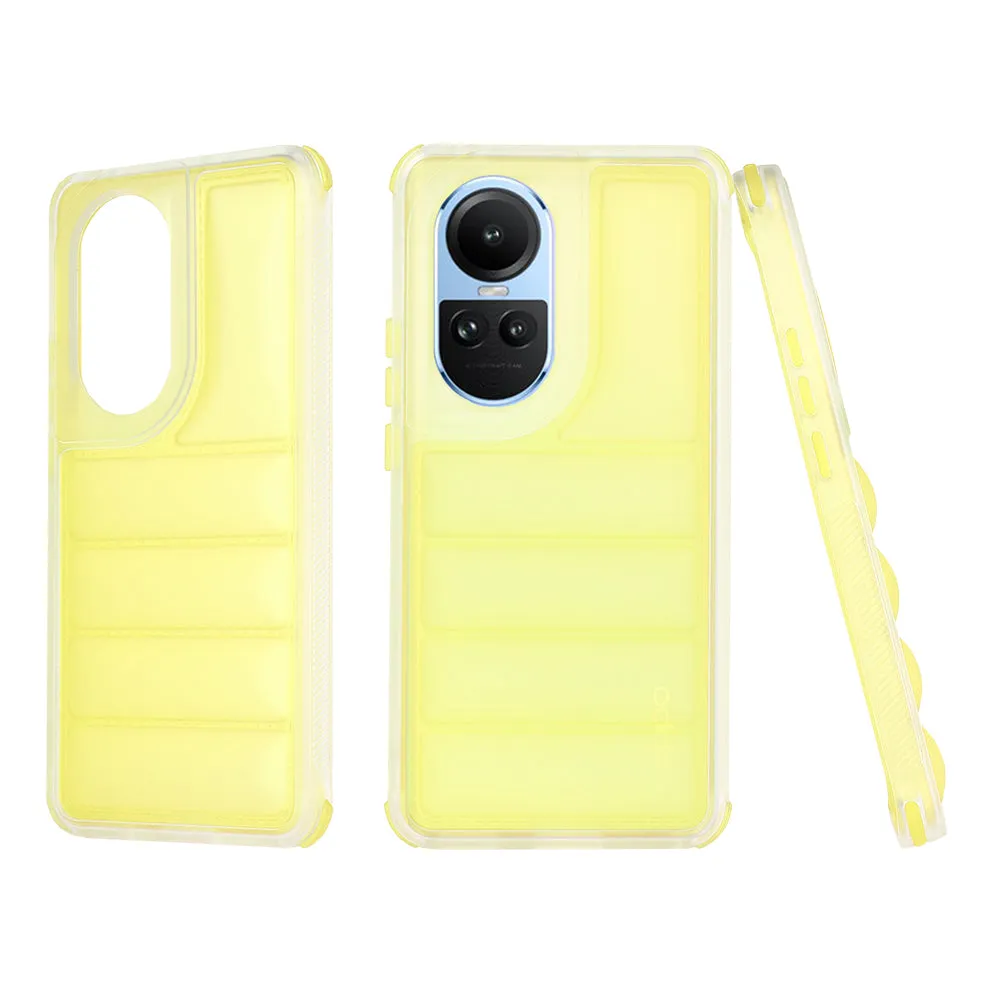 Custodia per Oppo Reno10 / Reno10 Pro, Techsuit, Wave Shield, Gialla - immagine 1