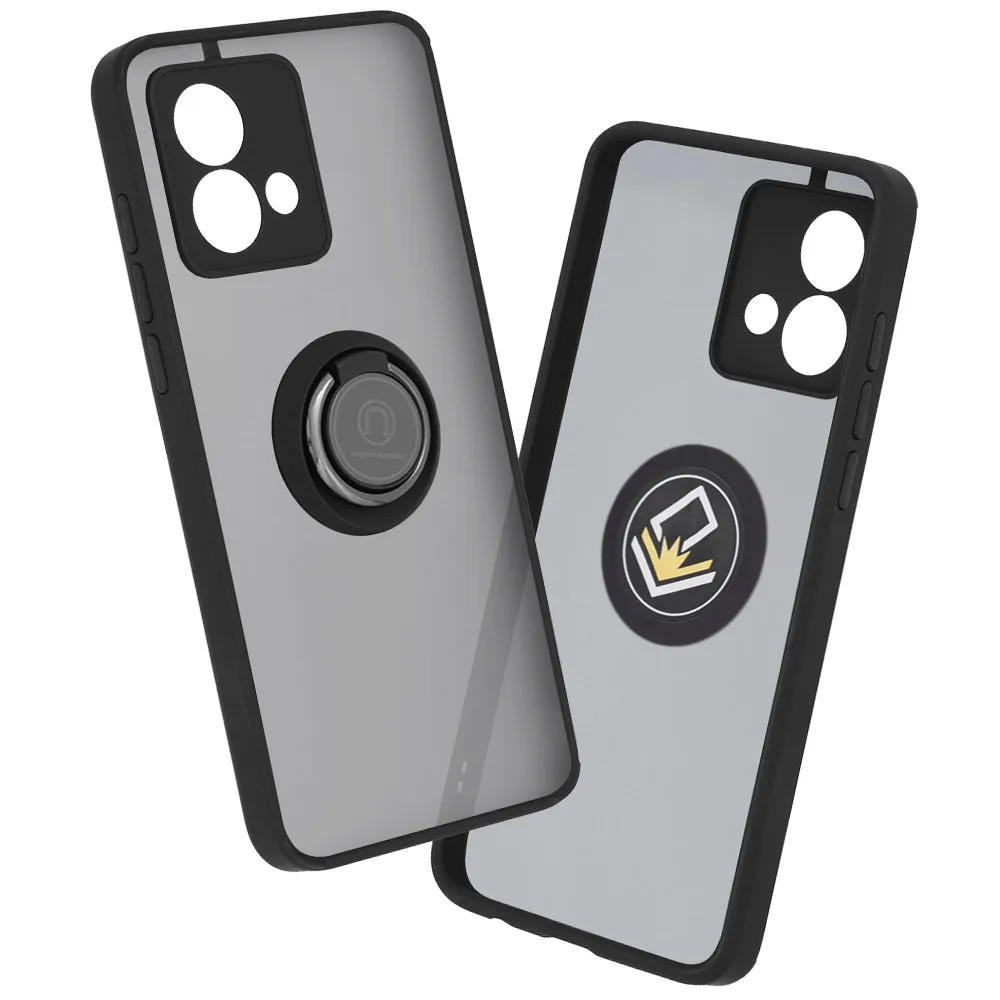 Custodia per Motorola Moto G84, Techsuit, Glinth, Nera - immagine 1