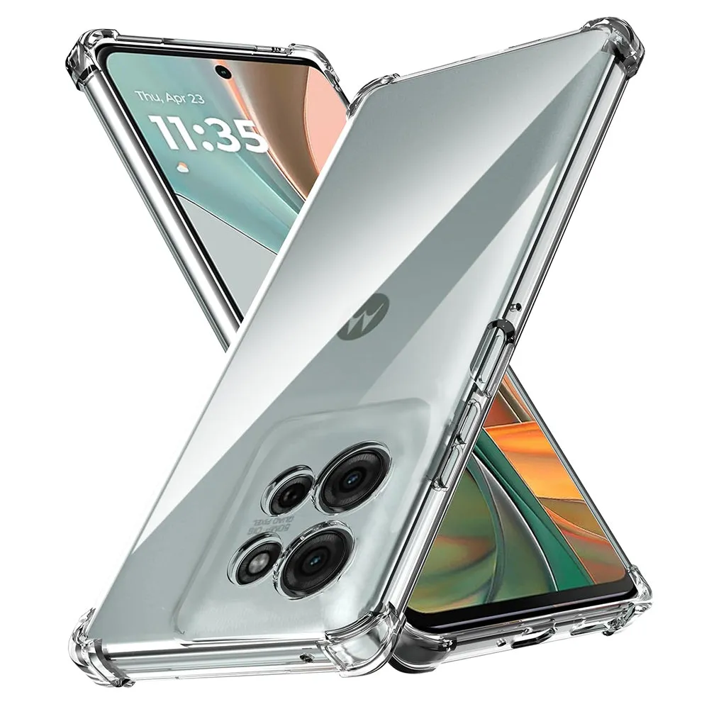 Custodia per Motorola Moto G75, Techsuit, Shockproof Clear, Trasparente - immagine 1