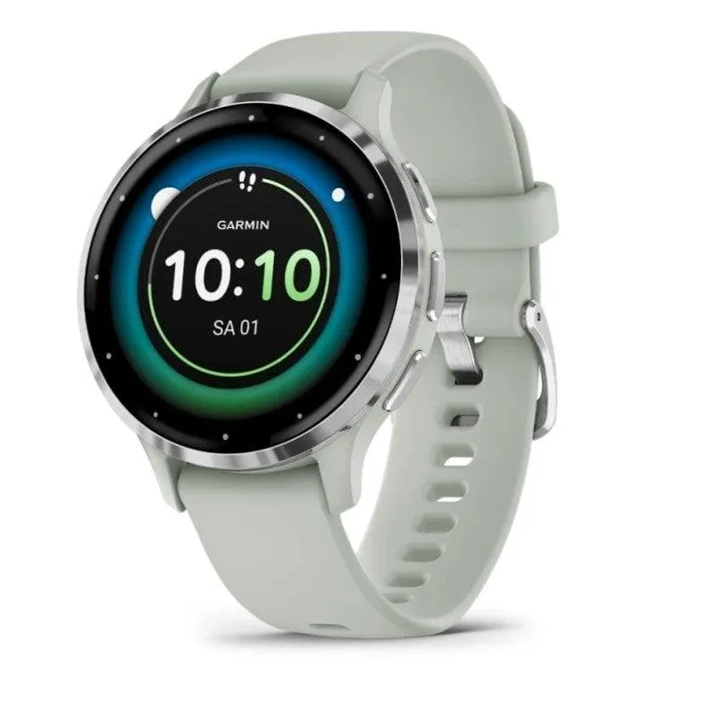 Garmin Venu 3S Bluetooth GPS NFC 41mm AMOLED Grigio Argento Unisex Resistenza Acqua 5ATM SpO2 - immagine 1