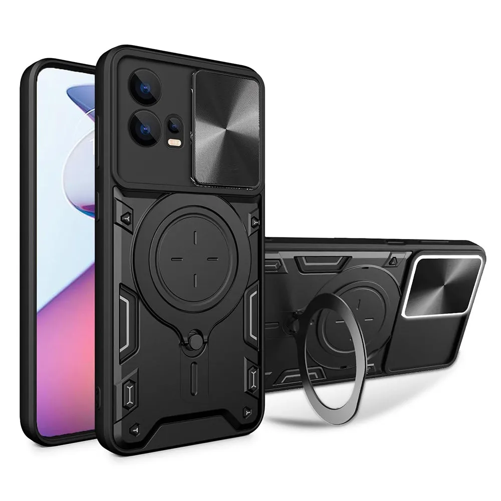 Custodia per Motorola Moto G72, Techsuit, CamGuard Pro, Nera - immagine 1