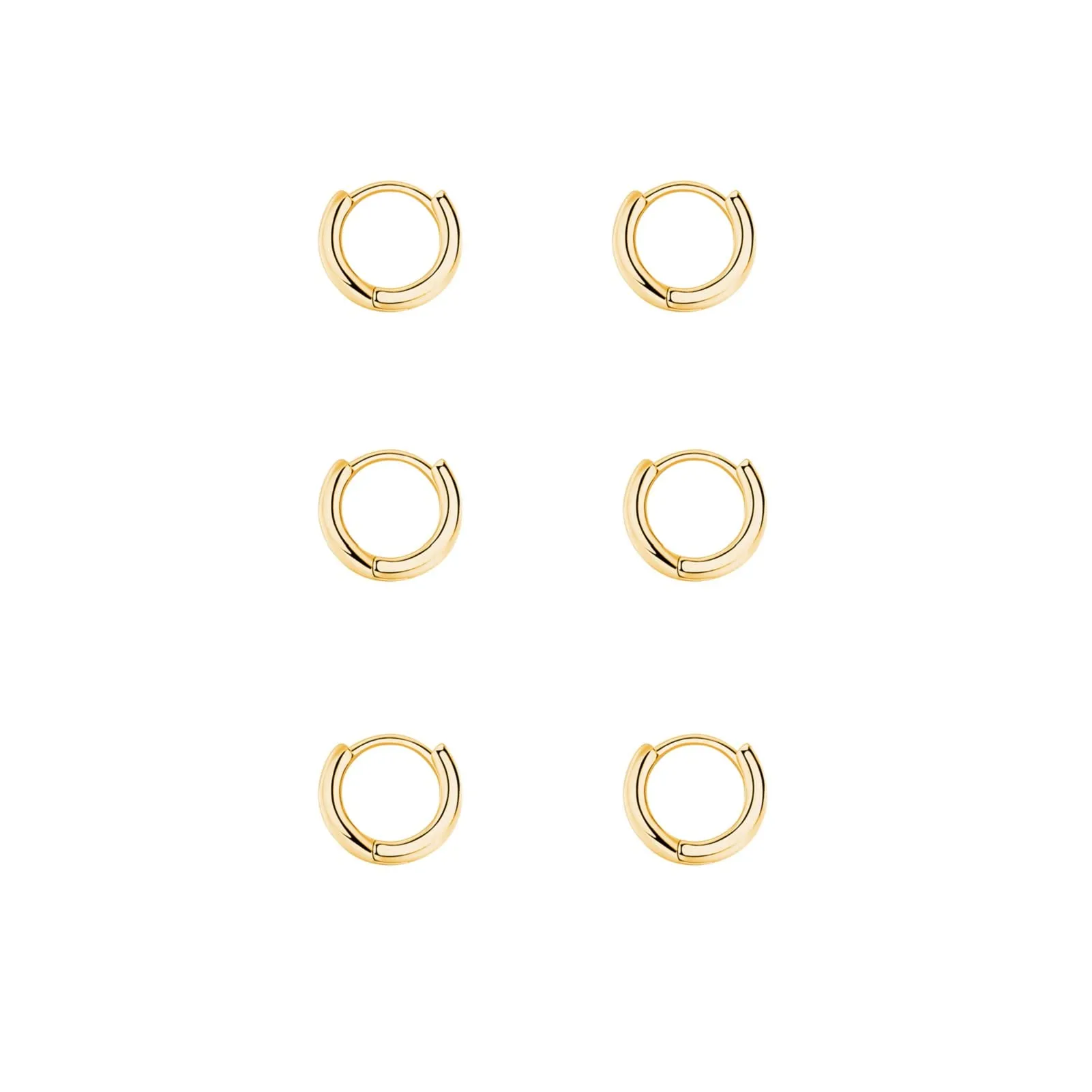 Paia Orecchini Cerchio Argento 925 per Donna, Orecchini Piccoli Set Orecchini Donna Oro, Uomo per Le Donne Ragazze LabbroTrago Cartilagine 6mm - immagine 1