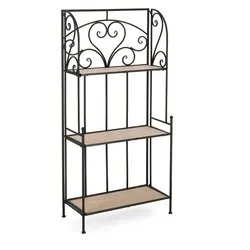 GUENDA Scaffale arredo Nero (60x125hcm) - immagine 1