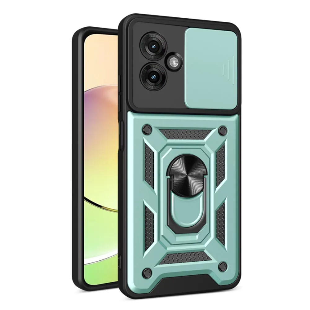 Custodia per Motorola Moto G55, Techsuit, CamShield, Verde - immagine 1