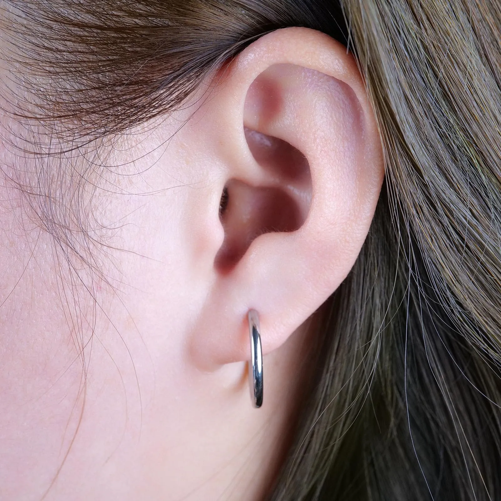 Limerencia Orecchini a Cerchio in Titanio, 8-14 mm Medico Orecchini a Cerchio Piccoli Ipoallergenico Leggeri per Donna Uomo Teen - immagine 8
