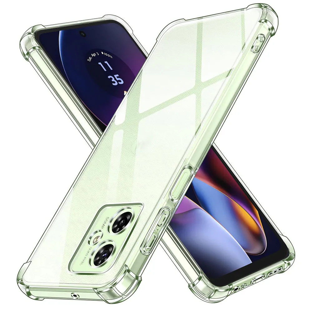 Custodia per Motorola Moto G55, Techsuit, Shockproof Clear, Trasparente - immagine 1