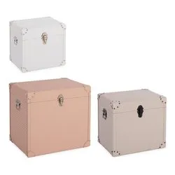 MERRYN Set bauli Rosa, Bianco e Beige - immagine 1