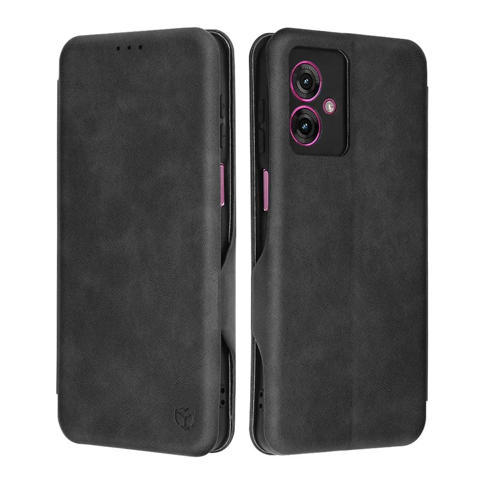 Custodia per Motorola Moto G55, Techsuit, Safe Wallet Plus, Nera - immagine 1