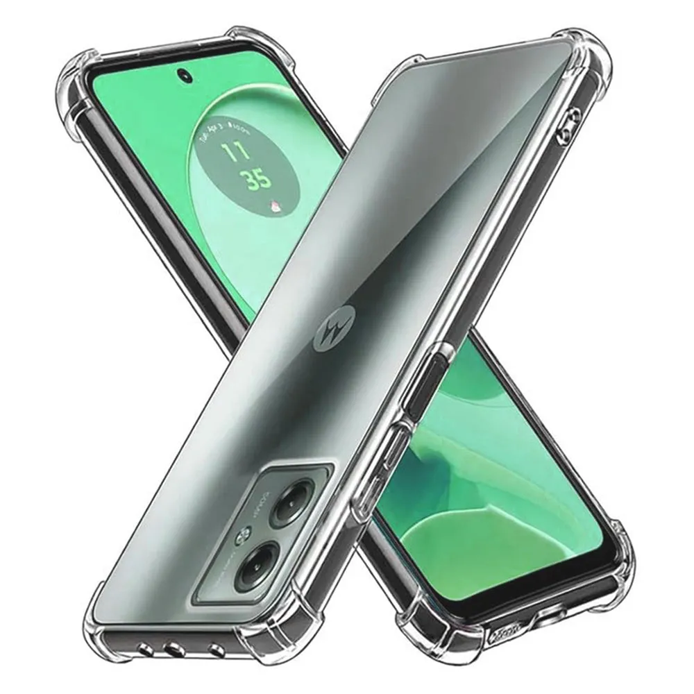 Custodia per Motorola Moto G54, Techsuit, Shockproof Clear, Trasparente - immagine 1