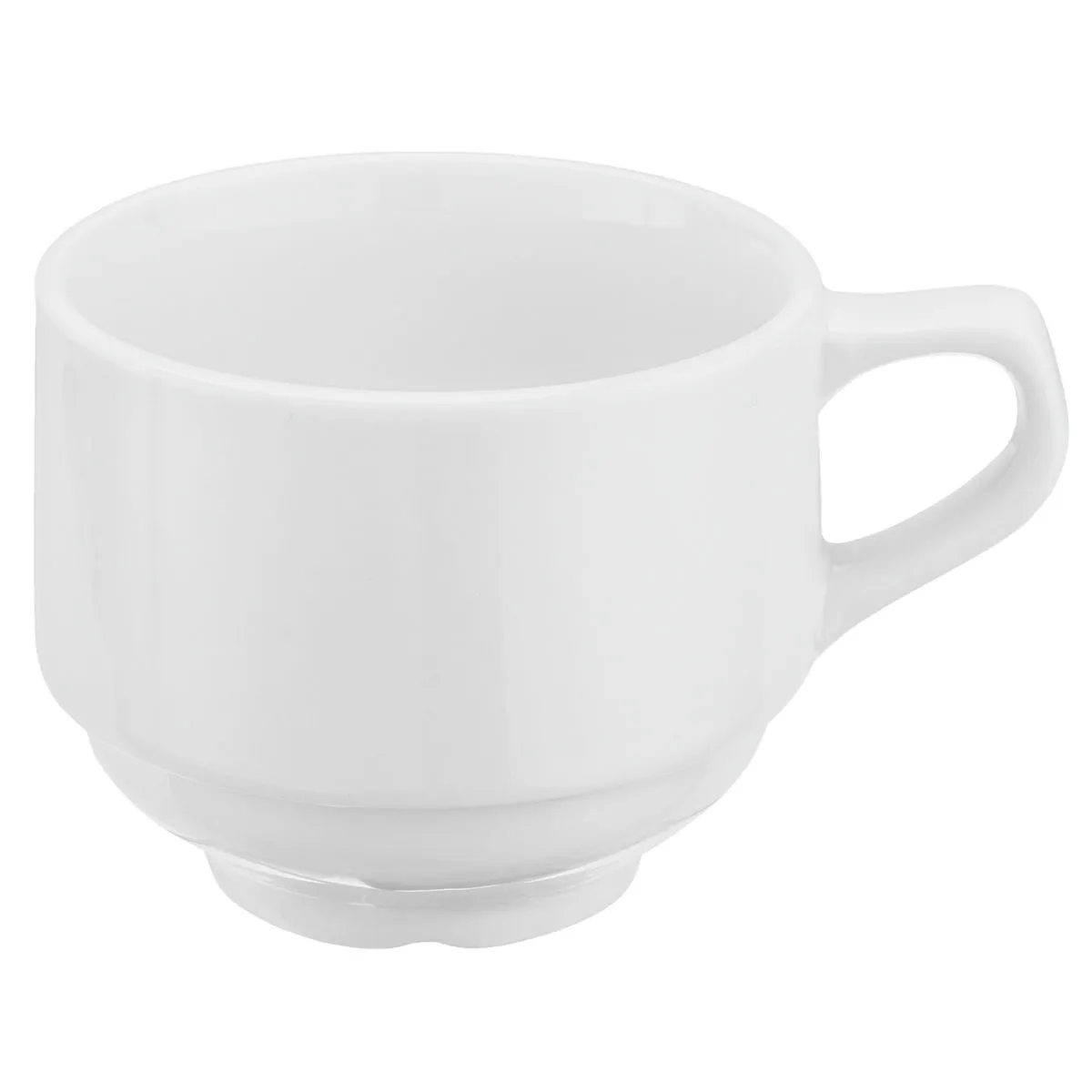 6x PULSIVA Tazza cappuccino Rondon; 260 ml, 9x7 cm (ØxH); bianco; rotonda; 6 pz. / Pacco - immagine 1